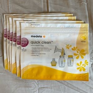 6 medela sanitizing steam bags